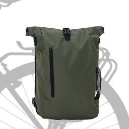 vidaXL Fietstas Olijfgroen 31 x 13 x 58 cm Polyester