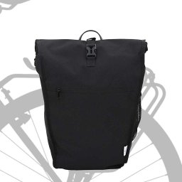 vidaXL Fietstas Zwart 34 x 16 x 59 cm Polyester