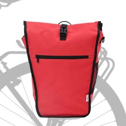 vidaXL Fietstas Rood 34 x 16 x 59 cm Polyester
