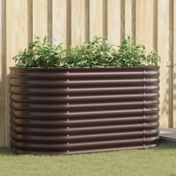 vidaXL Verhoogd bed Bruin 160 x 80 x 81 cm Staal
