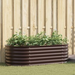 vidaXL Verhoogd bed Bruin 160 x 80 x 44 cm Staal