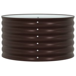 vidaXL Verhoogd bed Bruin 80 x 80 x 44 cm Staal