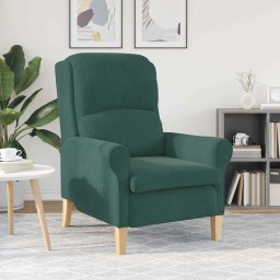 vidaXL Fauteuil Donkergroen Fluweel