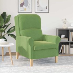 vidaXL Fauteuil Lichtgroen Fluweel