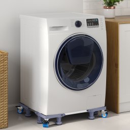 vidaXL Wasmachinebasis Grijs 67 x 67 x 12 cm Roestvrij staal