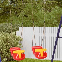 vidaXL Babyschommel 2 st Rood 36 x 43 x 42 cm Kunststof