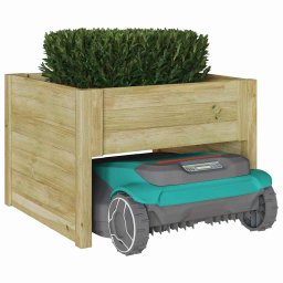 vidaXL Grasmaaier Garage Bruin 79 x 73 x 56 cm