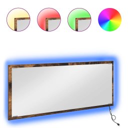 vidaXL Spiegel Gerookt eiken 90 x 8,5 x 37 cm Bewerkt hout