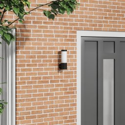 vidaXL Buiten Wandlamp Zwart 12 x 8,5 x 27 cm