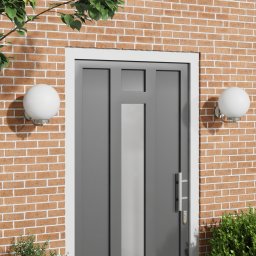vidaXL Buiten Wandlamp 2 st zilver 29 x 25 x 33 cm