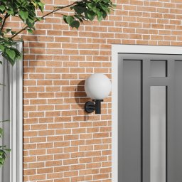 vidaXL Buiten Wandlamp Zwart 28 x 25 x 38 cm