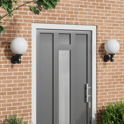 vidaXL Buiten Wandlamp 2 st Zwart 28 x 25 x 38 cm
