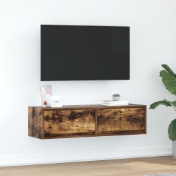 vidaXL TV-kast 100 x 31 x 25,5 cm Gerookt eiken Bewerkt hout