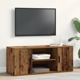 vidaXL TV-kast 100 x 35 x 40 cm Oud hout Bewerkt hout