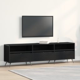 vidaXL TV-kast 150 x 30 x 44,5 cm Zwart eiken Bewerkt hout