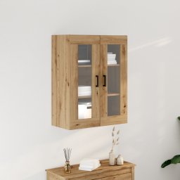vidaXL Wandkast Artisan Eiken 69,5 x 34 x 90 cm Bewerkt hout