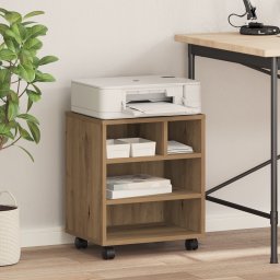 vidaXL Printerstand artisanaal eikenkleurig 41 x 32 x 48 cm