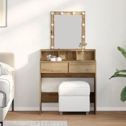 vidaXL Kaptafel artisanaal eikenkleurig 80 x 41 x 144,5 cm