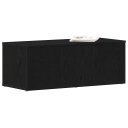 vidaXL TV-kast met lade Zwart Eiken 80x34x30 cm Bewerkt hout