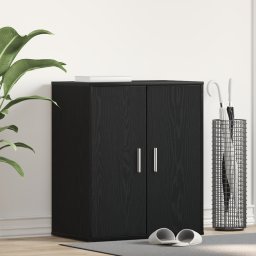 vidaXL Schoenenkast 60 x 35 x 70 cm Bewerkt hout Zwart eiken