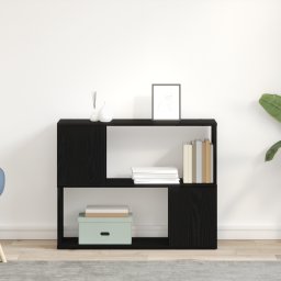vidaXL Tv-meubelset 80 x 24 x 63 cm Zwart Eiken Bewerkt hout