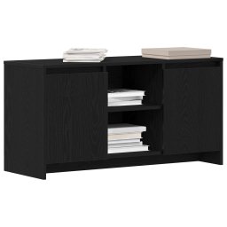 vidaXL TV-kast 102 x 37,5 x 52,5 cm Zwart Eiken Bewerkt hout