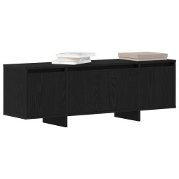 vidaXL TV-kast 120 x 30 x 40,5 cm Zwart Eiken Bewerkt hout