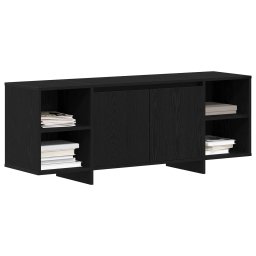 vidaXL TV-kast 130 x 35 x 50 cm Zwart eiken Bewerkt hout