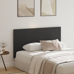 vidaXL Bed Hoofdbord Zwart Eiken 160 x 1.5 x 80.5 cm Bewerkt hout
