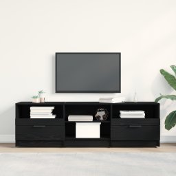 vidaXL TV-kast 150 x 33,5 x 45 cm Zwart Eiken Bewerkt hout