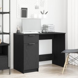 vidaXL Bureau Zwart Eiken Bewerkt hout 100 x 50 x 75 cm