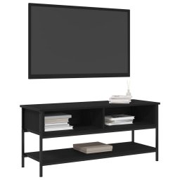vidaXL Tv-meubelset 100 x 35 x 45 cm Zwart Eiken Bewerkt hout