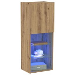 vidaXL Tv-meubelset 40,5 x 30 x 102 cm Artisan Eiken Bewerkt hout