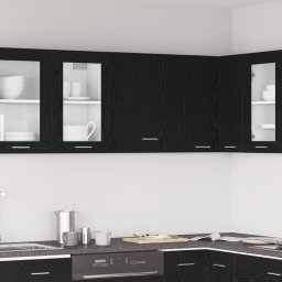 vidaXL Hangkast Zwart Eiken 50 x 31 x 60 cm Bewerkt hout
