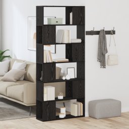 vidaXL Tv-meubelset 80 x 24 x 186 cm Zwart Bewerkt hout