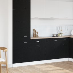 vidaXL Hangkast Zwart Eiken 50 x 46 x 81,5 cm Bewerkt hout