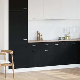 vidaXL Hangkast Zwart eiken 80 x 46 x 81,5 cm Bewerkt hout