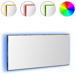 vidaXL Spiegel Bruin 80 x 37 cm Glas en Engineered Hout