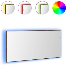 vidaXL Spiegel bruin eikenkleur 80 x 37 cm Glas en Engineered Hout