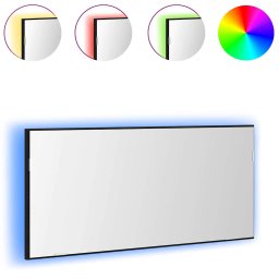 vidaXL Spiegel Zwart eiken 80 x 37 cm Glas en Engineered Hout