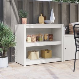 vidaXL Keukenkast MEPPEL Wit 106 x 55 x 92 cm Massief grenenhout