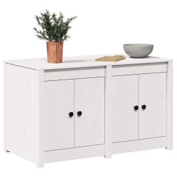 vidaXL Keukenkast MEPPEL Wit 106 x 55 x 64 cm Massief grenenhout