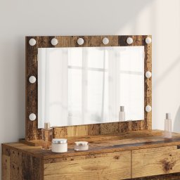 vidaXL Schmink Spiegel Oudhout 80 x 55 x 18 cm Rechthoekig