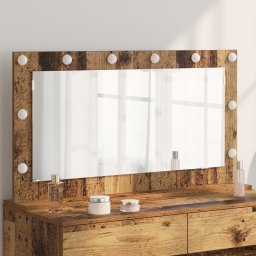 vidaXL Schmink Spiegel Oudhout 100 x 55 x 18 cm Rechthoekig