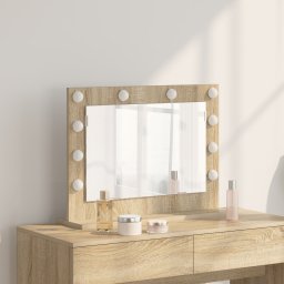 vidaXL Schmink Spiegel Sonoma Eiken 60 x 45 x 18 cm Rechthoekig