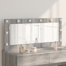 vidaXL Schmink Spiegel Grijs Sonoma 100 x 45 x 18 cm Rechthoekig