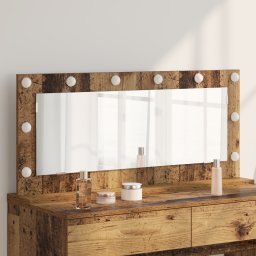 vidaXL Schmink Spiegel Oudhout 100 x 45 x 18 cm Rechthoekig