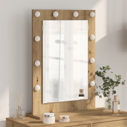 vidaXL Schmink Spiegel Artisan Eiken 70 x 50 x 18 cm Rechthoekig