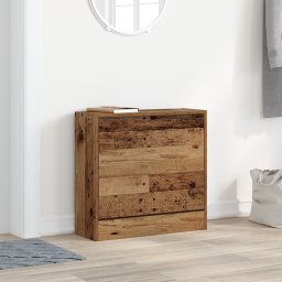 vidaXL Schoenenkast 60 x 21 x 57 cm Bewerkt hout Oudhout