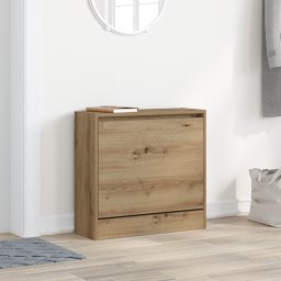 vidaXL Schoenenkast 60 x 21 x 57 cm Bewerkt hout Artisan Eiken